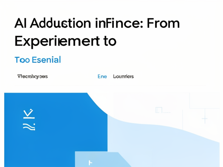 AI Adoption in Finance: From Experiment to Essential